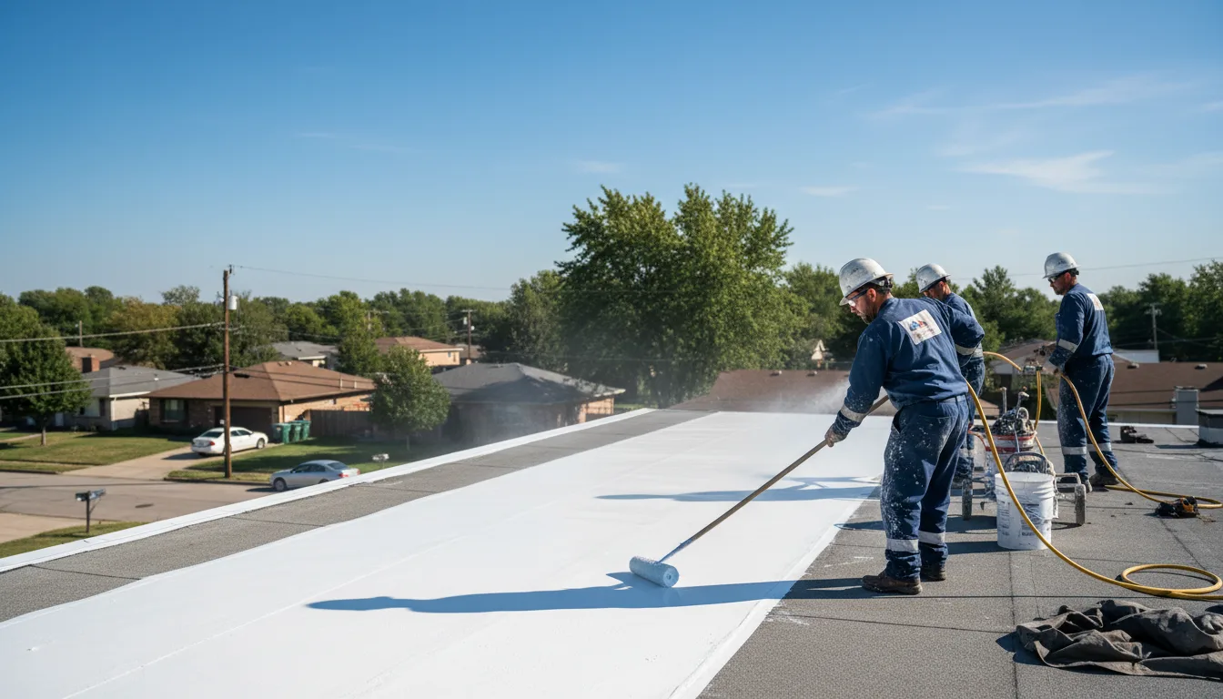 Commercial roof coating in Thornburg, IA near me